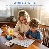 Nicpro 2 Pack Mini Whiteboard A4 22x30 cm Double Sided Lapboard with 8 Pens view 8
