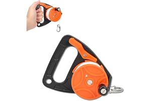 Diving Line Wheel, 150ft Dive Reel with Handle PP Rope Combination for Wreck Diving, Underwater Diving and Cave Drift Diving
