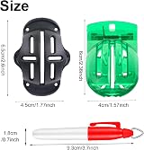 FUZVOL Golf Ball Line Marker 6 Pcs Alignment Kit with 4 Markers 2 Templates view 2