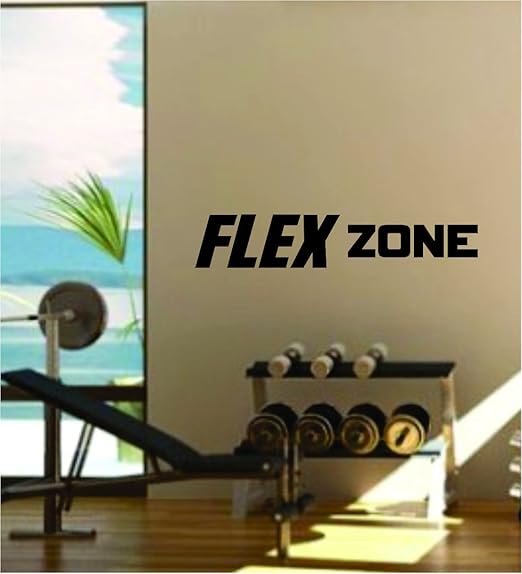 Amazon Com Flex Zone Quote Fitness Health Work Out Gym Decal