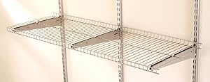 Rubbermaid FG5E2102SNCKL FastTrack 4' Wire Shelf
