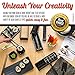 Sushi Making Kit - DIY Beginner Set - 10 Shape Molds, 3 Types - Maki rolls, Temaki, Nigiri, Knife, Spatula, Chopsticks, Sauce Dishes, Storage Bag & Sushi Maker Guide Book - Black - by KitchenBoosterz