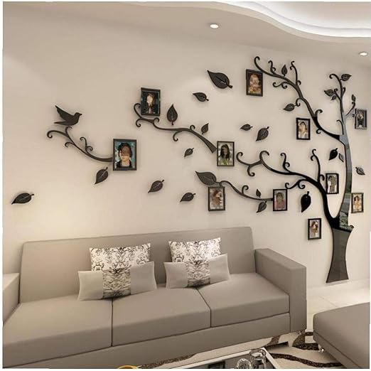 Otxa Acrylique 3d Famille Photo Cadre Arbre Stickers Muraux Amovible Diy Art Affiche Murale Stickers Pour Le Salon Chambre Decoration De La Maison La Chambre De Bebe Accessoires Et Decorations Schoolofbabywearing Com