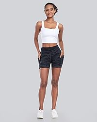 CHRLEISURE Womens Biker Yoga Shorts with