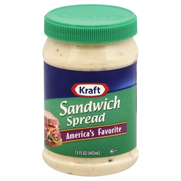 KRAFT SPOONABLE SANDWICH SPREAD, 15 OUNCE.