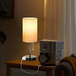 Dott Arts Table Lamp for Bedroom, 3-Color Bedside