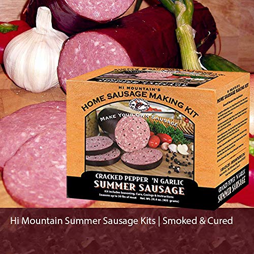 Hi Mountain Home Sausage Making Kit Bundle, Original Summer and Cracked