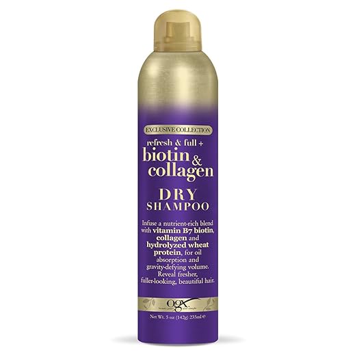 Organix Biotin & Collagen Dry Shampoo, 5 Ounce Best Dry Shampoo