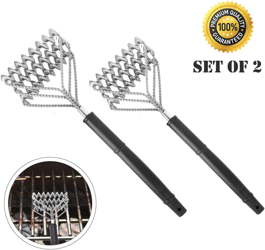 Bristle Free Grill Brush Grill Rescue Cleaning Brush Safe BBQ