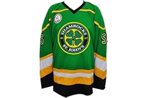 BORIZCUSTOMS Ross The BOSS Rhea ST John's Shamrocks Hockey Jersey with EMHL Patch Stitch