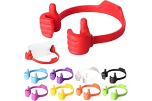8PCS Thumbs Up Lazy Phone Stand, Creative Thumbs Up Cell Phone Holder, Adjustable Silicone Tablet Stand, Portable Desktop Sta