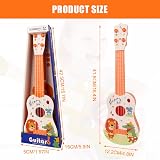 JOAASU Kids Ukulele Toy 41cm 4 Adjustable Strings Cartoon Guitar Toddler Gift view 2