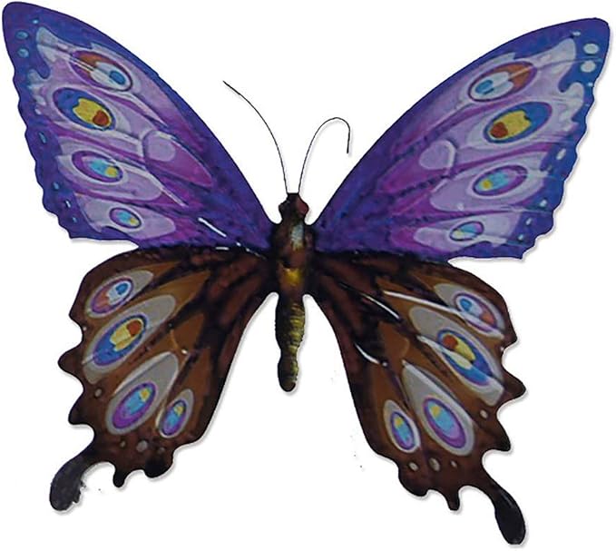 RXDRO DecoracióN De La Pared Hierro Forjado Tridimensional Mariposa