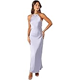 Petal & Pup Womens Hadley Halterneck Maxi Dress
