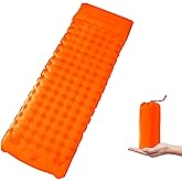 Afurkuot Self Inflating Sleeping Pad for Camping, Inflatable Single Air Mattress Built-in Foot Pump & Pillow, Outdoor Camping