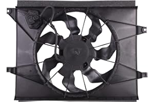 TORCIA TYG OE Replacement(CAPA Quality) Cooling Fan Extra Silent for 2010-2011 Kia Soul 2.0L W/Resistor | 25386-2K100 | KI3115129 | 621-496