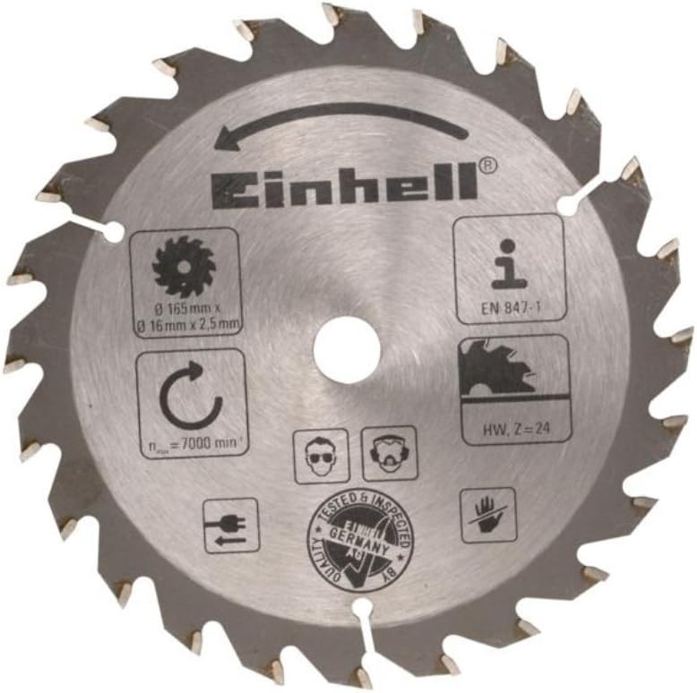 Einhell Circular Saw Blade 165 x 16mm x 24t EIN4502140 Amazon.co.uk