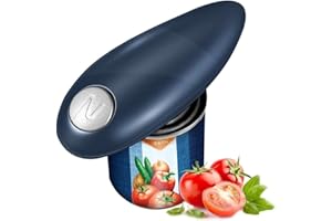 CNFORTUNE Electric Can Opener, One Touch Electric Can Opener Easy Open Any Can Size with Smooth Edge, Food-Safe Hands-Free Battery Operated Electric Can Opener, Best Kitchen Gadgets for Seniors Arthritis