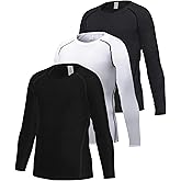 3 Pack Boys Youth Football Compression Pants Running Baseball Sports Leggings Athletic Tights Baselayer for Kids