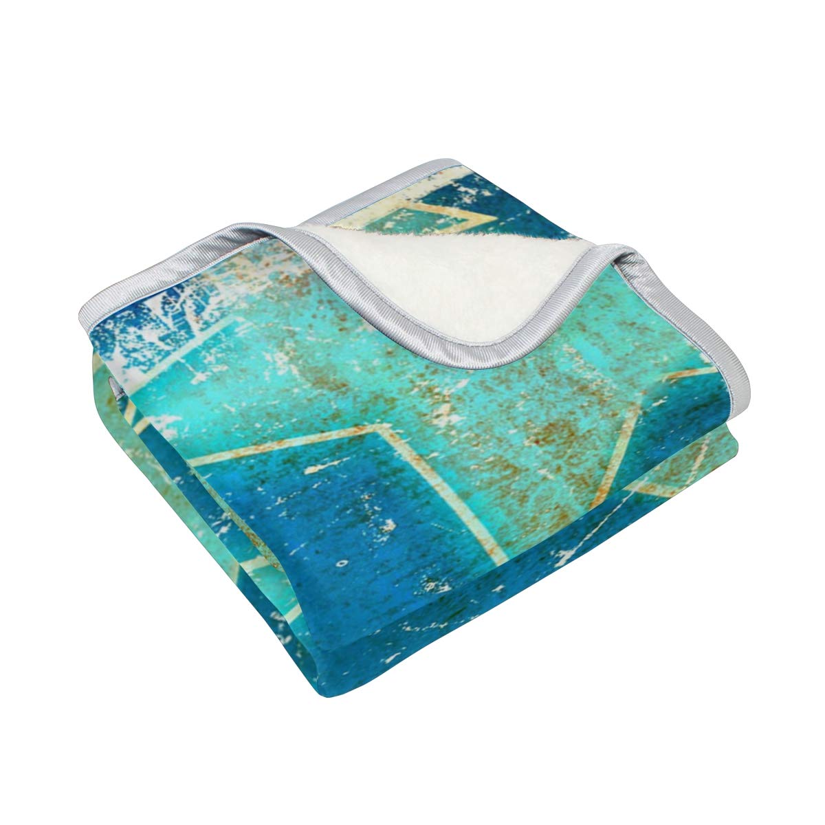 leicht 127 x 152 cm altgrün Schoß Couch Plüsch warmes Polyester