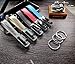 Mehr USB Flash Drives & Detachable Car Keychains, Genuine Leather Valet Key Chains, Black Blue USB Gift Set