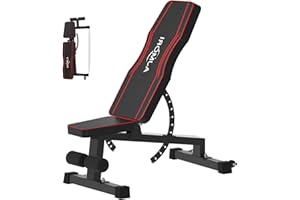 Ajmori Adjustable Weight Bench,Workout Bench for Home Gym，1200LB Stable Incline Decline Exercise Press Bench