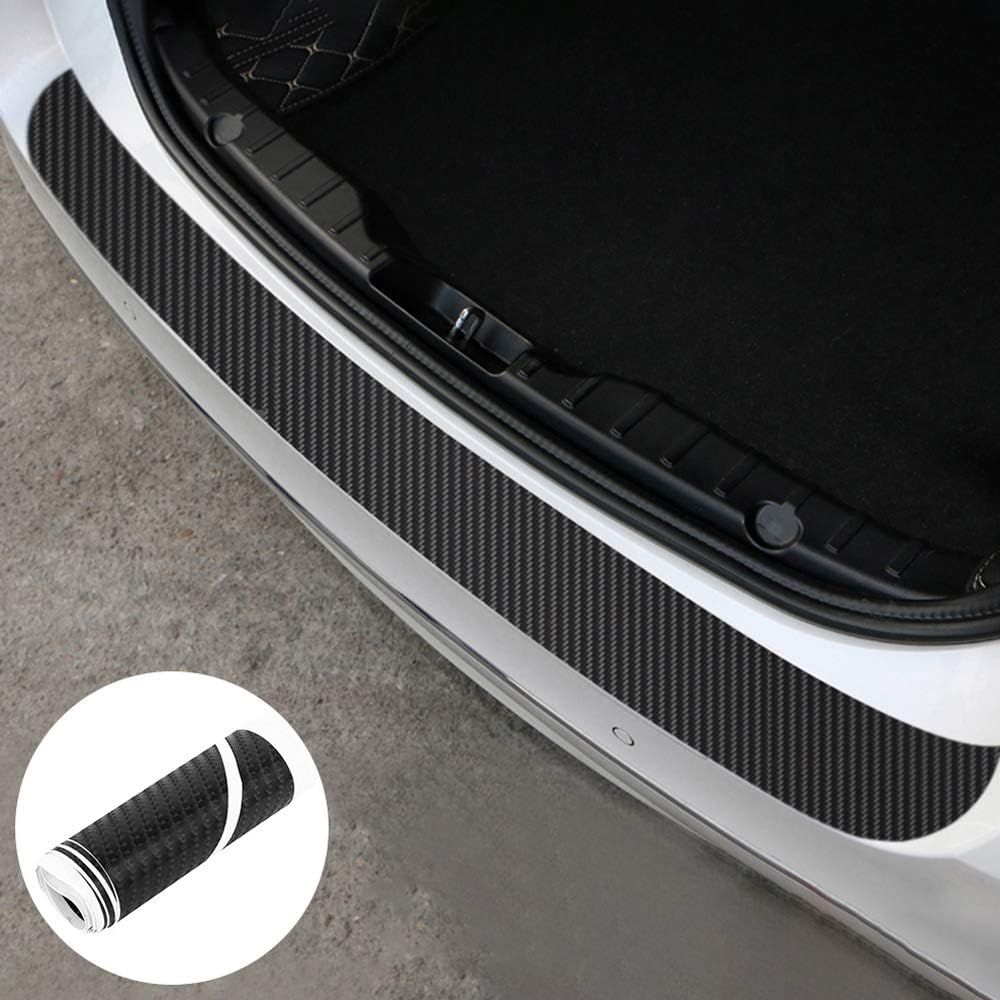 Anemoner 90CM Car Rear Bumper Protector, Rear Bumper Guard 4D Carbon