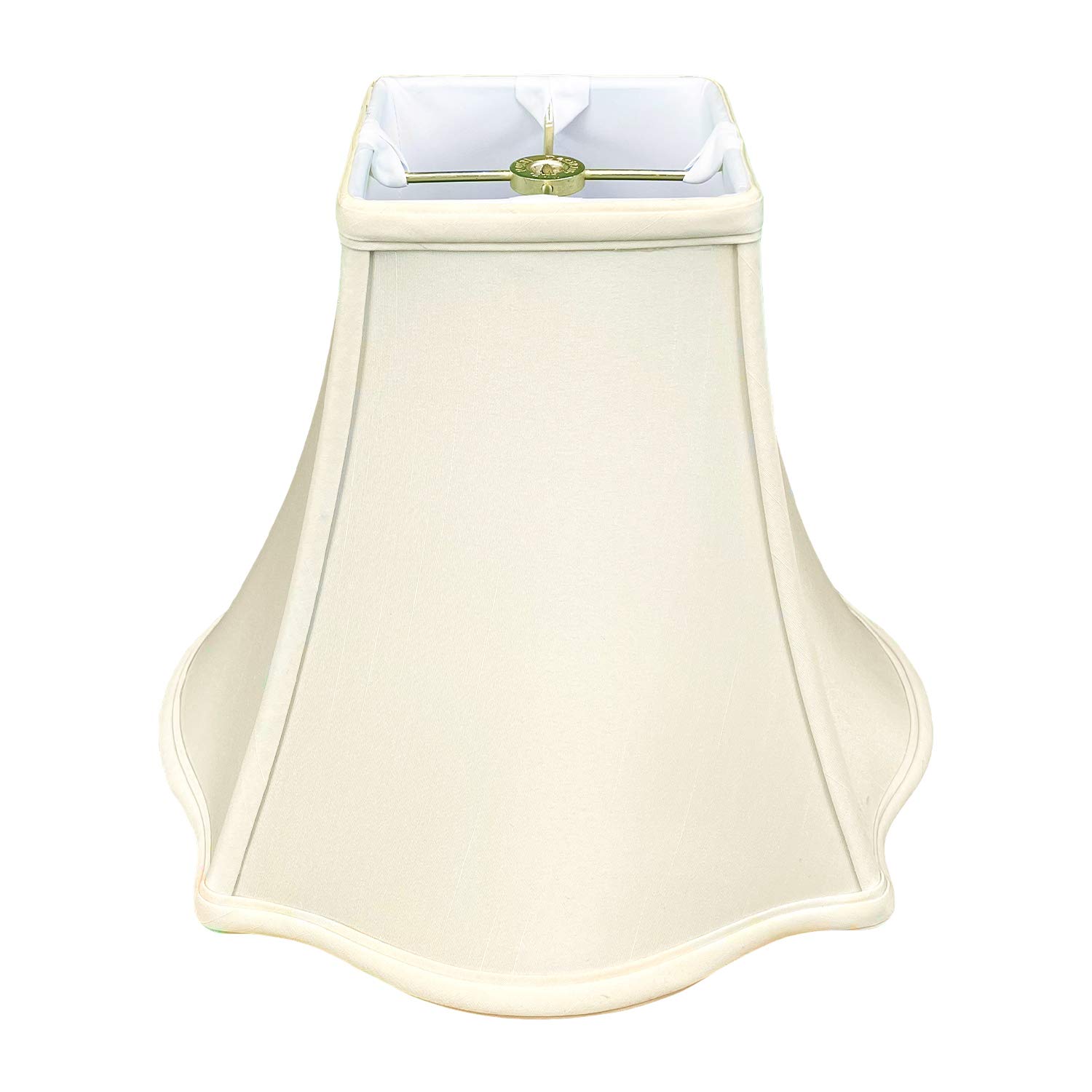 Royal Designs Fancy Square Bell Lamp Shade, Eggshell, 5 x 12 x 9.75