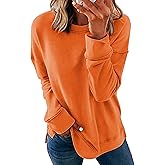 SWEET POISON Womens Casual Fashion Sweatshirts Loose Pullover Sweatshirt Long Sleeve Crewneck Tops