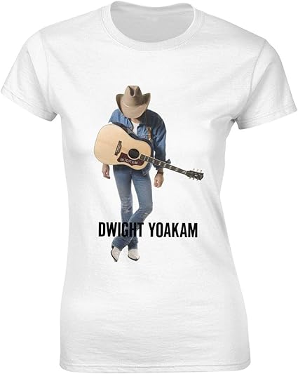 Dwight Yoakam Classic Fashion T Shirt Woman's Soft Casual Round Neck Cotton Tee Tunics White 