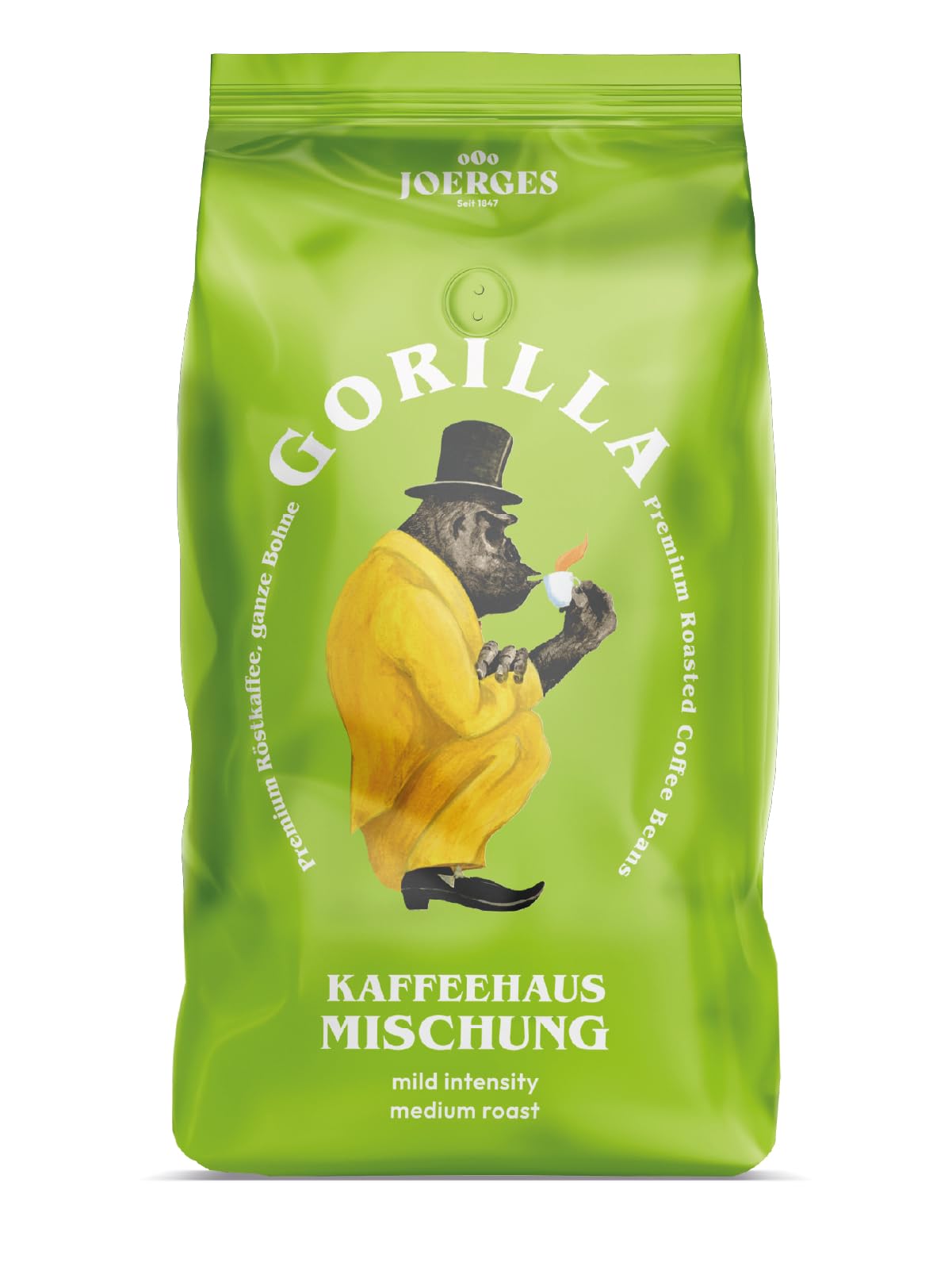 Joerges Gorilla Kaffeehaus-Mischung, 1 kg (Die Verpackung kann variieren)
