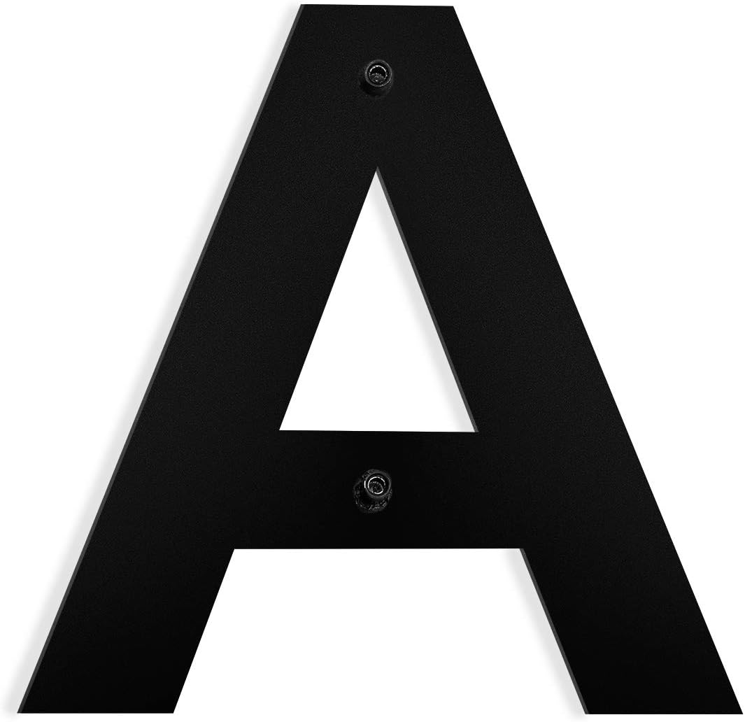 Barton 6 Inch Floating House Letter Stainless Steel Satin Black House Home Number Letter A Amazon Com