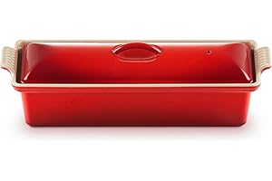 Le Creuset Enameled Cast-Iron 4-by-12-2/3-Inch Pate Terrine (Red)