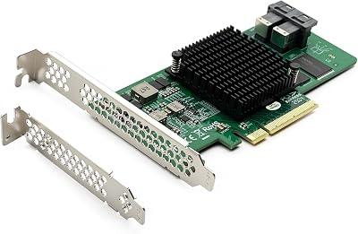 10Gtek 12G SAS SATA HBA RAID Controller Card Broadcom SAS 3008 9300-8I PCI-E