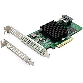 10Gtek 12G Internal PCIe SAS/SATA HBA Controller Card, Broadcom SAS3008 Chipset, Compatible with LSI 9300-8I