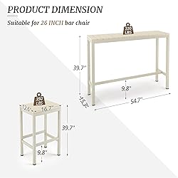 Cozyman Outdoor Bar Height Table and Chairs Set, 3