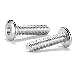 M8 x 30mm 10Pcs Flat Head Hex Socket Cap Screws