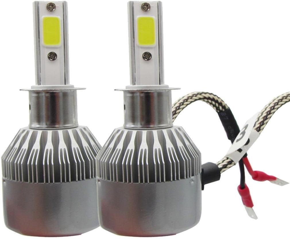 Lanowo H3 110W LED Headlight Conversion Kit Car Beam Bulb Lower Power Consumption Driving Lamp 6000K Advanced Heat Dissipation Car LED Headlight Kit