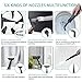 Ymiko Steam Cleaner Handheld 250ML Multi-Purpose Pressurized Steam Cleaner with 9-Piece Accessories for Stubborn Stains Removal in Bathroom, Kitchen, Surfaces, Floor, Carpet & Much More(Grey)