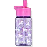 Wildkin Kids 16 Oz Water Bottle – BPA-Free Tritan, Leak-Proof Lid, Durable & Easy to Clean - Unicorn
