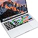 XSKN Mac Logic Pro X English Shortcut Functional Hotkey Design Silicone Keyboard Skin Cover for 2016 Touch Bar MacBook Pro 13 (A1706) & MacBook Pro 15 (A1707), US EU Layout
