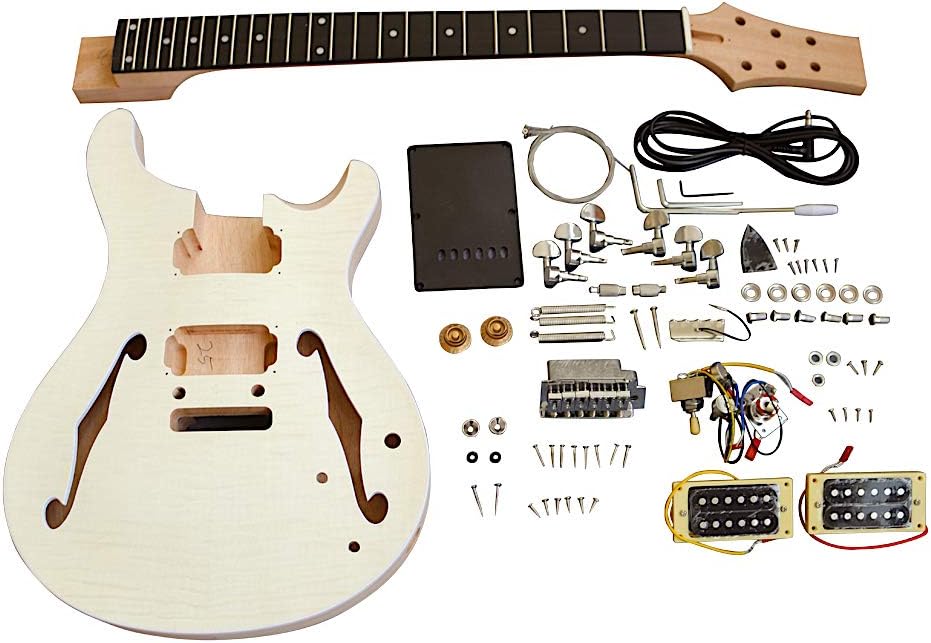 Coban Guitars Build your own DIY Guitar Kit UK Semi Hollow Kit PRSH