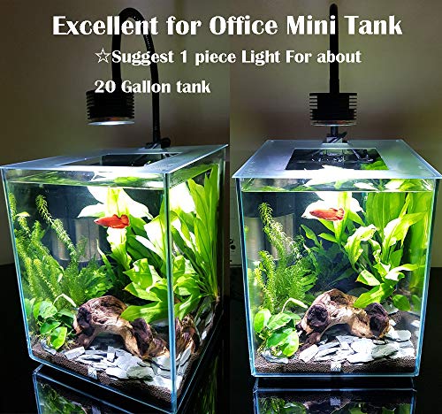 LED Aquarium Lighting Nano Fish Tank Light for Saltwater Freshwater Planted Tank Coral Reef (Freshwater Asta 20)