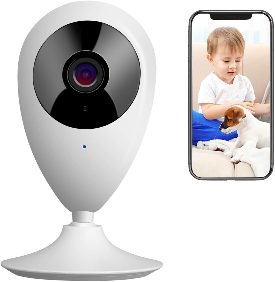 MYPIN Baby Monitor Camera WiFi 1080P Two Way Audio Home Surveillance System for Baby/Pet/Nanny Monitor