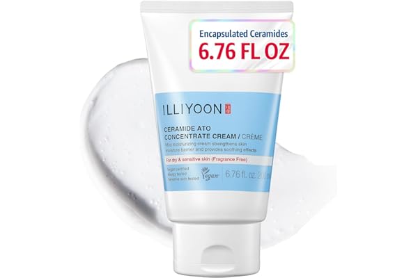 Illiyoon Ceramide Ato Concentrate Cream | Moisturizer for Dry & Sensitive Skin, 100hr Lasting Hydration, For Face & Body, Gen