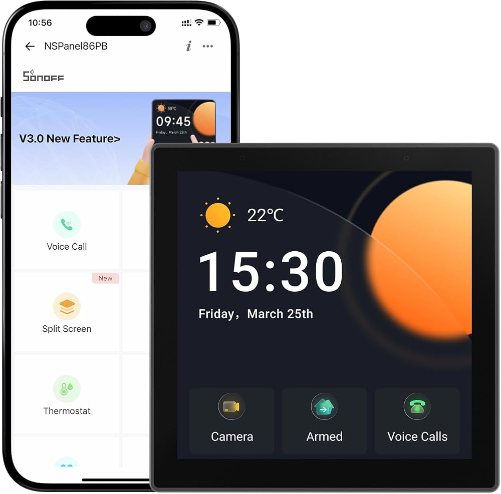 SONOFF NSPanel Pro Smart Home Control Panel Zigbee Gateway Hub Power Statistics