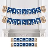 Big Dot of Happiness Ramadan Mubarak - Bunting Banner - Party Decorations - Ramadan Mubarak