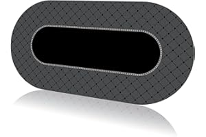 Poker Table Mat | Texas Hold'em Rubber Table Top Poker Topper, Roll Out Portable Poker Table Layout w/Carrying Bag for Poker 