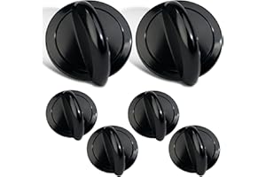 ETZ Slow Cooker Knob Replacement 6 Pack Fit for Crockpot SCV700-CH-BR, Adjustable Control Knobs for Crockpot Replacement Parts, Durable Plastic