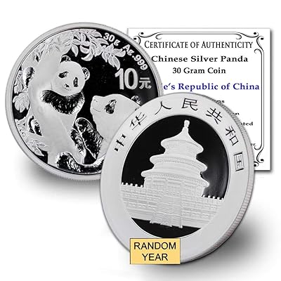 Buy 2016 Cn Present Random Year 30 Gram Chinese Silver Panda Coin In Capsule Brilliant Uncirculated With Certificate Of Authenticity By Coinfolio 10 Bu Online In Indonesia B084d9tj44